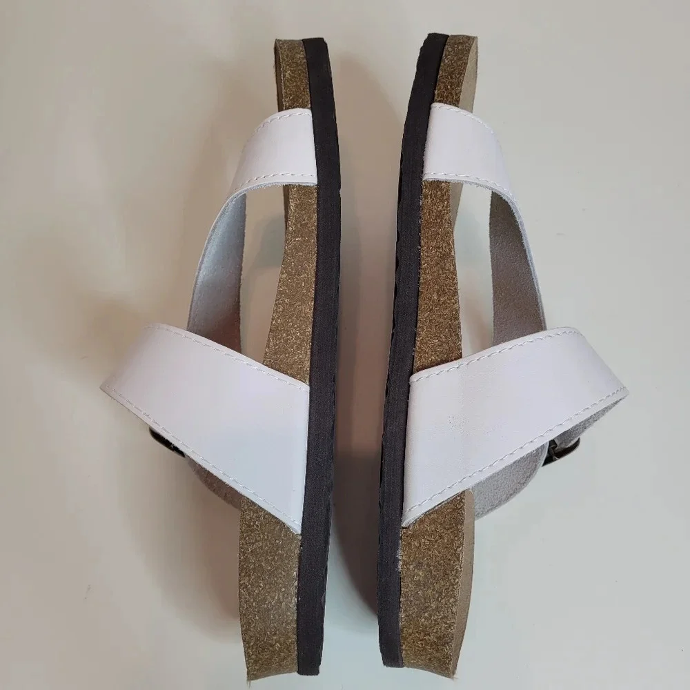 White Mountain White Carly Footbed Sandals 27702 Size Women's 8 NEW